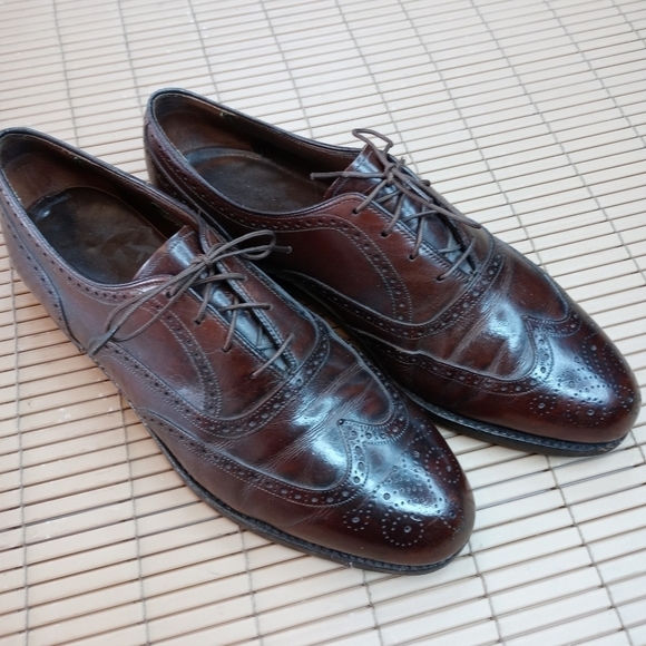 Florsheim Imperial men's brown leather wingtip Oxford. Sz 9D. 163pm - Picture 1 of 10